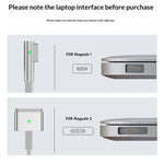 D036 1,8 m USB-C han til kompatibel med MagSafe 2 opladningskabel 100W PD hurtigopladningskabel til MacBook Air / Pro 2012-2016