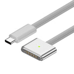 D038 2m USB-C till kompatibel med MagSafe 3 laddningskabel 140W PD snabbladdningskabel för MacBook Pro 14/16 tum/Air M2/M3