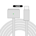 D038 2m USB-C till kompatibel med MagSafe 3 laddningskabel 140W PD snabbladdningskabel för MacBook Pro 14/16 tum/Air M2/M3