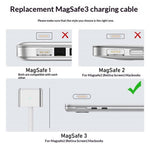 D038 2m USB-C till kompatibel med MagSafe 3 laddningskabel 140W PD snabbladdningskabel för MacBook Pro 14/16 tum/Air M2/M3