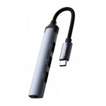 LDNIO DS-104C USB-C Hub Adapter 3 USB 2.0 Port+3.5mm Audio Interface 4-in-1 Expansion Dock for Laptop Tablet