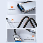 LDNIO DS-114U USB-A to 4xUSB3.0 Hub Adapter 5Gbps High Speed Aluminum Alloy Docking Station for Laptop PC