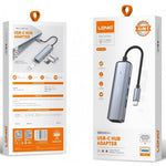 LDNIO DS-114C USB-C to 4xUSB 3.0 Hub Adapter 5Gbps High Speed Docking Station for Laptop