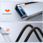 LDNIO DS-134U USB-A to 4-Port USB 3.0 Hub with 10cm Cable 5Gbps High Speed Data Transfer Adapter