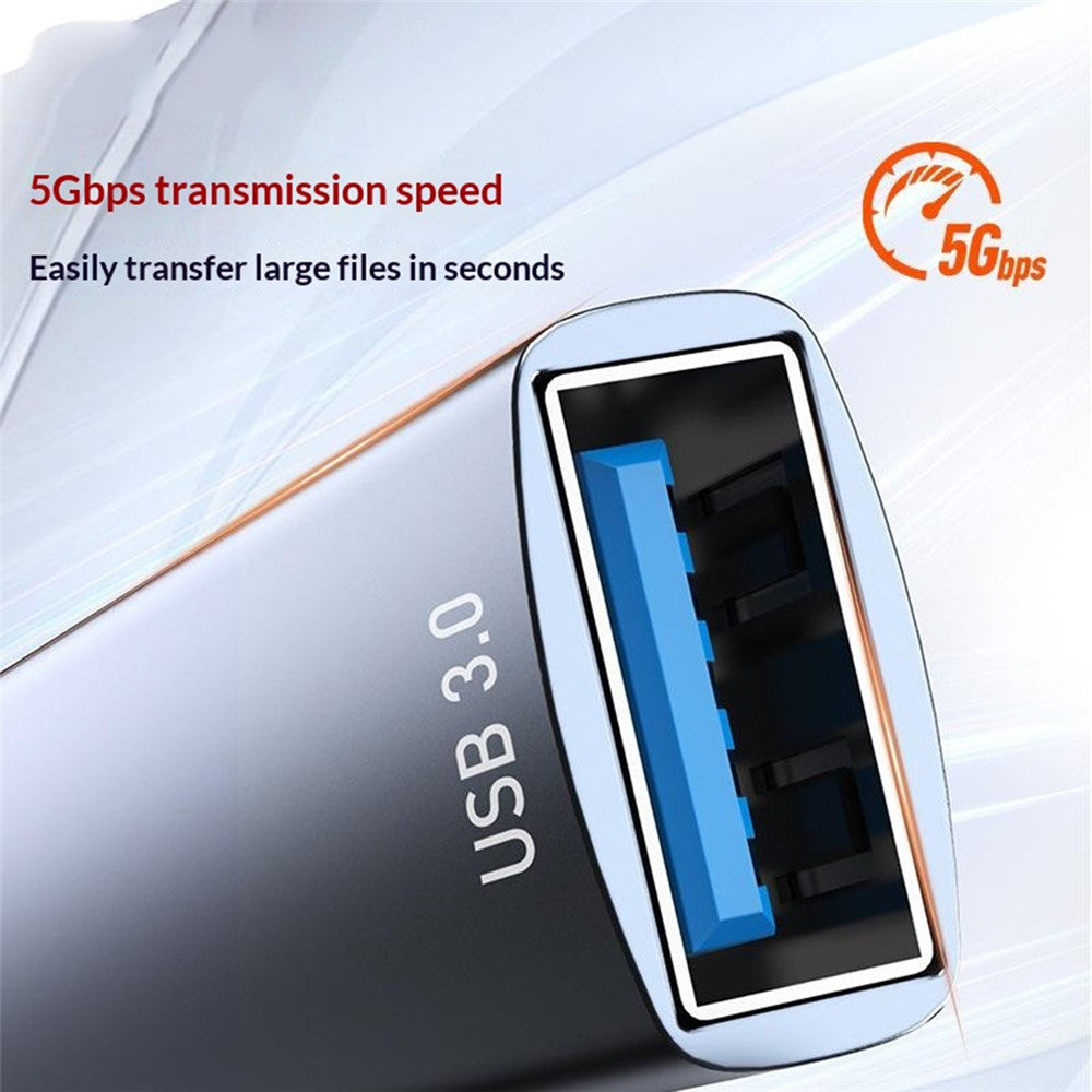 LDNIO DS-134U USB-A to 4-Port USB 3.0 Hub with 1.2m Cable 5Gbps High Speed Data Transfer Adapter