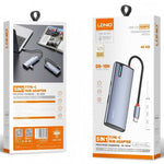 LDNIO DS-15H 5 in 1 Type-C Hub PD 100W Fast Charging 4K HD 3x USB 3.0 Docking Station