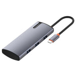 LDNIO DS-15U 5-i-1 Type-C Hub i aluminiumlegering PD 100W Hurtigopladning 4x USB 3.0 Splitteradapter