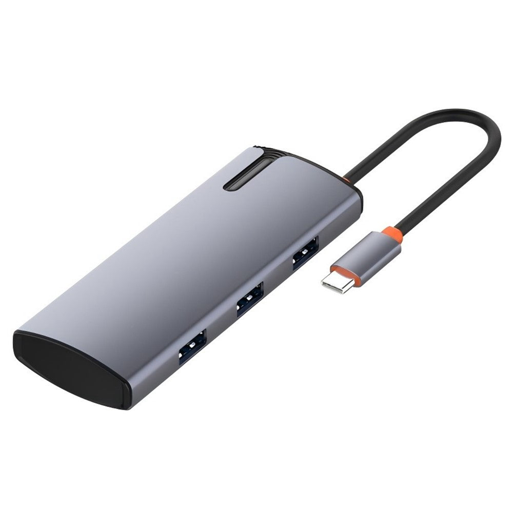 LDNIO DS-15U 5-i-1 Type-C Hub i aluminiumlegering PD 100W Hurtigopladning 4x USB 3.0 Splitteradapter