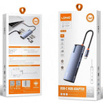 LDNIO DS-17H USB-C Hub 7 in 1 4K HD PD 100W Fast Charging USB3.0 SD TF Card Reader