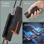 LDNIO DS-25U Type-C Hub 5 in 1 PD 100W Fast Charging 5Gbps High Speed USB 3.0 Adapter