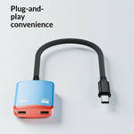 D0249 Type-C Hub 2 in 1 Converter 100W PD Fast Charging 8K@60Hz HD Display for AR Glasses Gaming Console