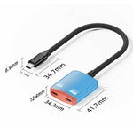 D0249 Type-C Hub 2 in 1 Converter 100W PD Fast Charging 8K@60Hz HD Display for AR Glasses Gaming Console