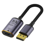DP020 USB-C hona till DisplayPort 1.4 hane-adapter 8K / 60Hz videokonverteringskabel för MacBook Laptop-skärm