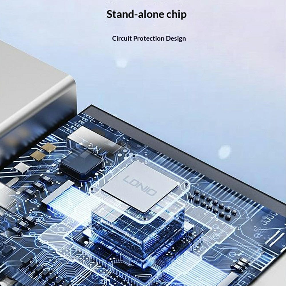 LDNIO DS-87C 7 in 1 USB-C Hub USB 3.0 + USB 2.0 Splitter Aluminum Alloy High Speed Data Transfer Adapter