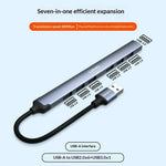 LDNIO DS-97U 7 in 1 USB Hub High Speed USB 3.0 + 6x USB 2.0 Splitter Adapter for PC Laptop