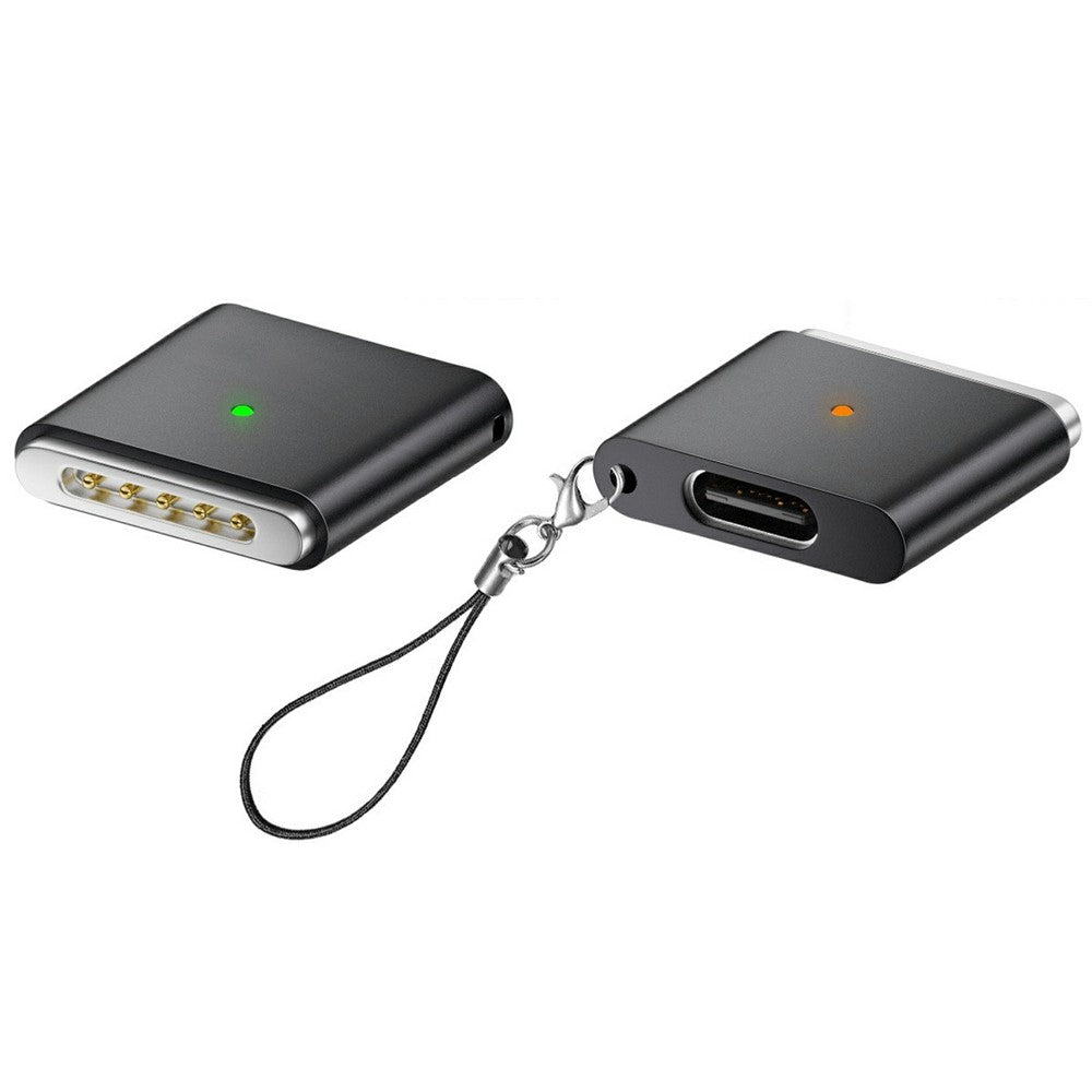 AP3-100T USB-C hona till kompatibel med MagSafe 3 hane magnetisk adapter 100W PD snabbladdningsomvandlare för MacBook Pro/Air