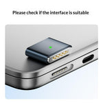 AP3-100T USB-C hona till kompatibel med MagSafe 3 hane magnetisk adapter 100W PD snabbladdningsomvandlare för MacBook Pro/Air