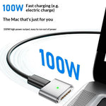 AP3-100T USB-C hona till kompatibel med MagSafe 3 hane magnetisk adapter 100W PD snabbladdningsomvandlare för MacBook Pro/Air