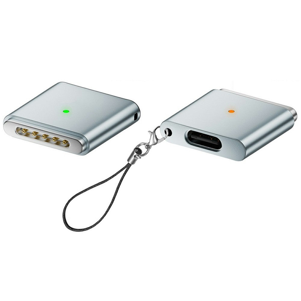 AP3-100T USB-C hona till kompatibel med MagSafe 3 hane magnetisk adapter 100W PD snabbladdningsomvandlare för MacBook Pro/Air