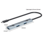 YCE V323 5-in-1 AI Voice Hub Type-C to 3 USB 2.0 Translator 146 Languages Real-time Translation
