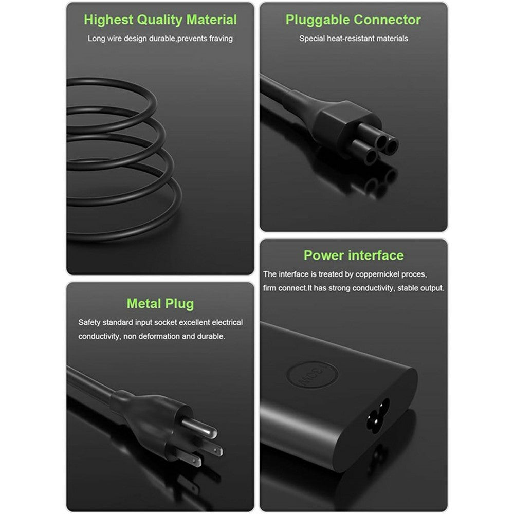 130W USB-C Strømadapter til Dell XPS 15 9500 / 9510 / XPS 17 9700 / 9720 Bærbar Oplader