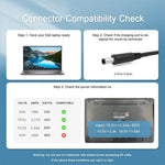 65W Laptop Charger 19.5V 3.34A 4.5x3.0mm Round Tip for Dell Inspiron 11 3147 / Inspiron 15 5555 / 5558