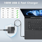 20V / 5A 100W USB-C Laptop Charger Power Adapter for ASUS ROG Flow X13 (2022) / (2023) / Z13 (2022)