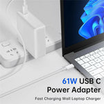 61W USB-C Power Adapter for MacBook Pro 13-inch (2019) / (2018) / (2017) / (2016) Laptop Charger with Type-C Cable