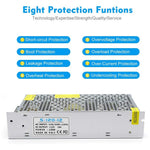 110V / 220V to DC 12V 10A 120W Converter Enclosed Switching Power Supply for CCTV Camera Security System LED Strip