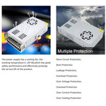 110V / 220V to DC 12V 30A 360W Converter Enclosed Switching Power Supply for CCTV Camera Security System LED Strip