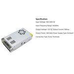 110V / 220V to DC 12V 30A 360W Converter Enclosed Switching Power Supply for CCTV Camera Security System LED Strip