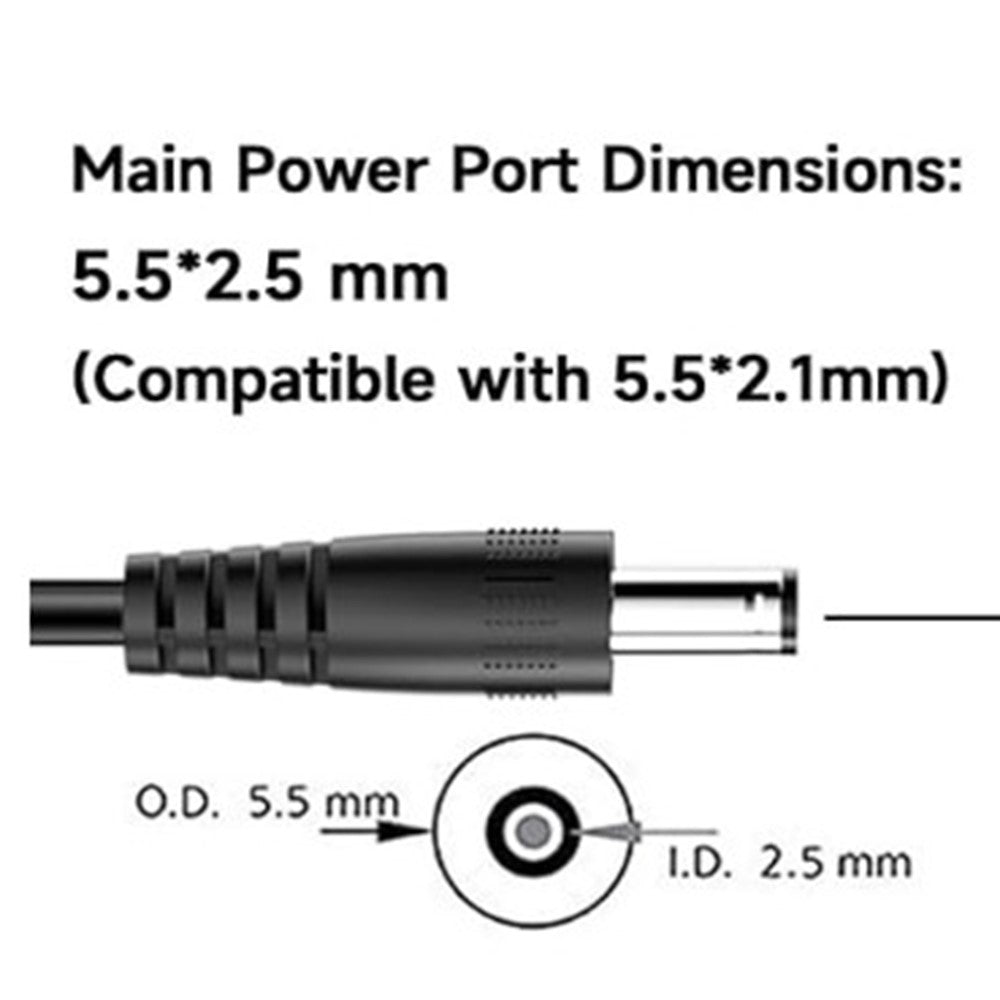 65W 19V 3.42A DC 5.5 x 2.5mm Laptop Charger Power Adapter for ASUS / Toshiba / Lenovo