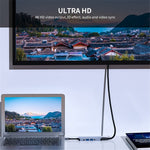 ENKAY HAT PRINCE 5-i-1 USB-C Hub Dockingstation Type-C til HD 4K Dual USB3.0 3,5 mm lydstik PD 60W Hurtig Opladning