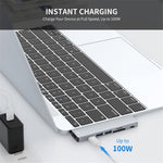 ENKAY HAT PRINCE Type-C Hub til HD 4K-adapter med USB-C USB3.0 TF SD-kortlæserport PD Hurtigopladning til MacBook-computer