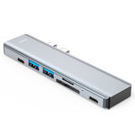 ENKAY HAT PRINCE Type-C Hub til HD 4K-adapter med USB-C USB3.0 TF SD-kortlæserport PD Hurtigopladning til MacBook-computer