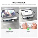 ENKAY HAT PRINCE 5-in-1 Type-C Hub to 4K HD Video Output+3xUSB3.0+PD Fast Charging USB-C Dock Station for Laptop PC