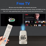 V5 Portable Smart Projector 8K Video Decoding Android 14 Dual Band WiFi6 Bluetooth-compatible 5.2 KTV Karaoke Home Theater