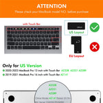 ENKAY MacBook Pro 13.3 (A2289/A2338) / Pro 16 (A2141)  US Version Keyboard Cover Soft Silicone Protective Film