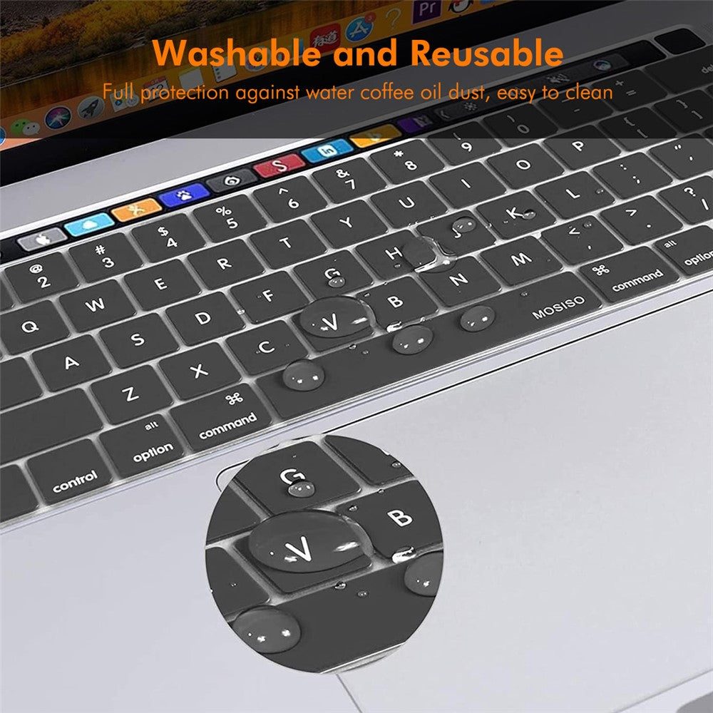 ENKAY MacBook Pro 13.3 (A2289/A2338) / Pro 16 (A2141)  US Version Keyboard Cover Soft Silicone Protective Film
