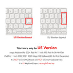 ENKAY iPad Air 11 (2025) / (2024) / Pro 11 (2022 / 2021 / 2020) / Air (2022 / 2020) US Version Magic Keyboard Cover Soft TPU Protective Film