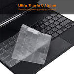 ENKAY iPad Air 13 (2025) / (2024) / Pro 12.9 (2022 / 2021 / 2020) US Version Magic Keyboard Cover Blød TPU Beskyttelsesfilm