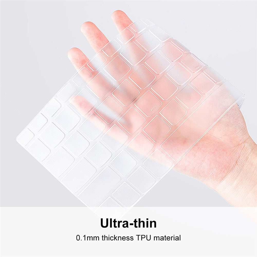 ENKAY for MacBook Neo 13 inch (2026) A3404 EU Version Layout Keyboard Cover Ultra-thin TPU Film Dustproof Cover