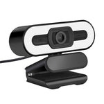 A55 1080P computerkamera til hjemmekontoret med indbygget mikrofon til liveundervisning USB-webcam med LED-fyldlys