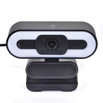 A55 1080P computerkamera til hjemmekontoret med indbygget mikrofon til liveundervisning USB-webcam med LED-fyldlys