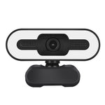 A55 1080P computerkamera til hjemmekontoret med indbygget mikrofon til liveundervisning USB-webcam med LED-fyldlys