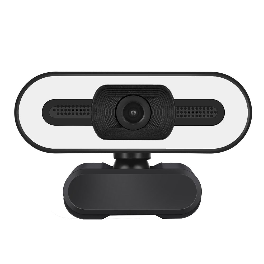 A55 1080P computerkamera til hjemmekontoret med indbygget mikrofon til liveundervisning USB-webcam med LED-fyldlys