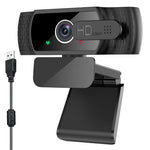1080P Full HD USB Webcam Plug Play Monitor Camera with Microphone/Privacy Cover for Desktop Computers Laptops Video Work