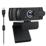 1080P Full HD USB Webcam Plug Play Monitor Camera with Microphone/Privacy Cover for Desktop Computers Laptops Video Work