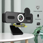 ELEBEST 1080P USB Computer Camera Live Streaming Video Conference Built-in Mic Webcam with Fill Light