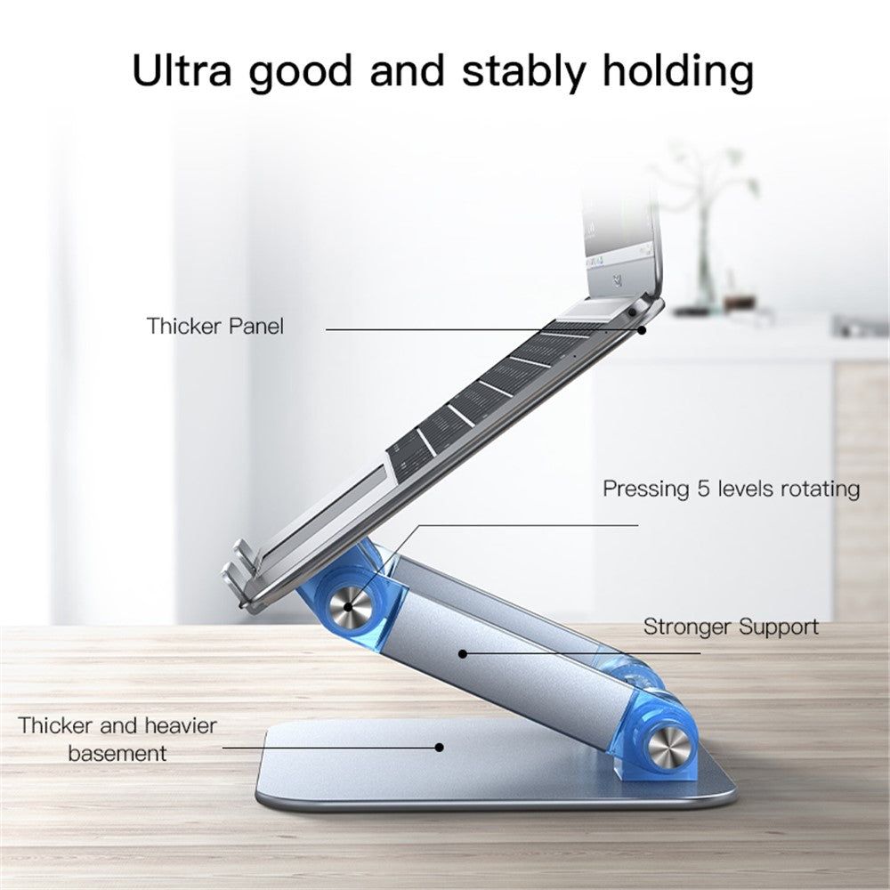 YESIDO LP04 Adjustable Aluminum Alloy Laptop Riser Desktop Stand Holder for Notebook Computer